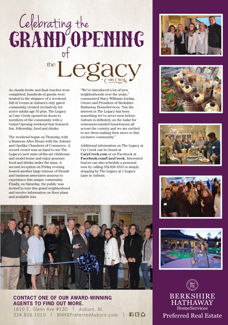 The Legacy at Cary Creek Opens to Grand Reception Weekend